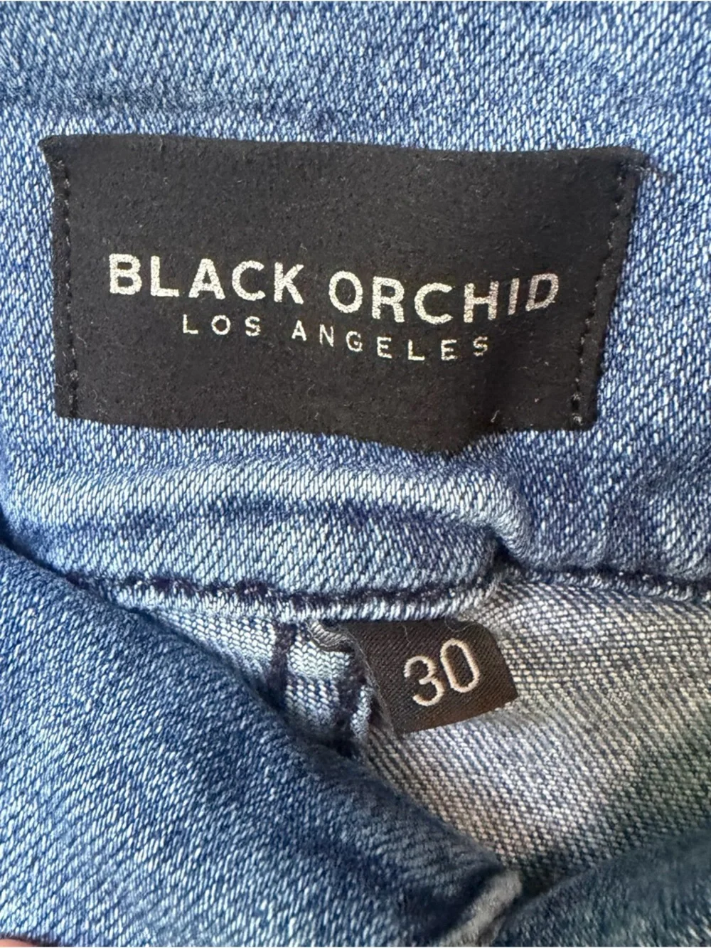 Black Orchid Los Angeles Olivia High Rise Wide Leg Jeans in Keeper.  30 X 28